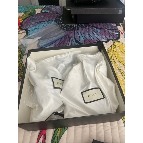 GUCCI CROCHET PEARL ESPADRILLE WEDGES - Picture 4 of 6